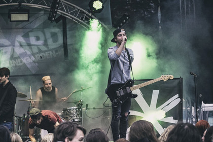 Dem Regen getrotzt - Fotos: Blackout Problems live beim Soundgarden Festival 2014 